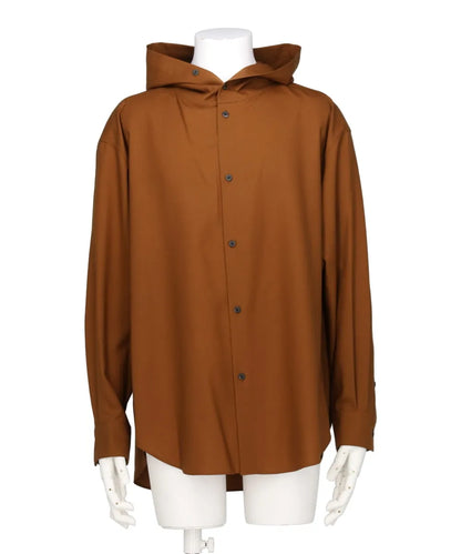 WOOL HOODED SHIRT