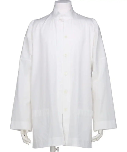 CHINA BUTTON STAND COLLER SHIRT