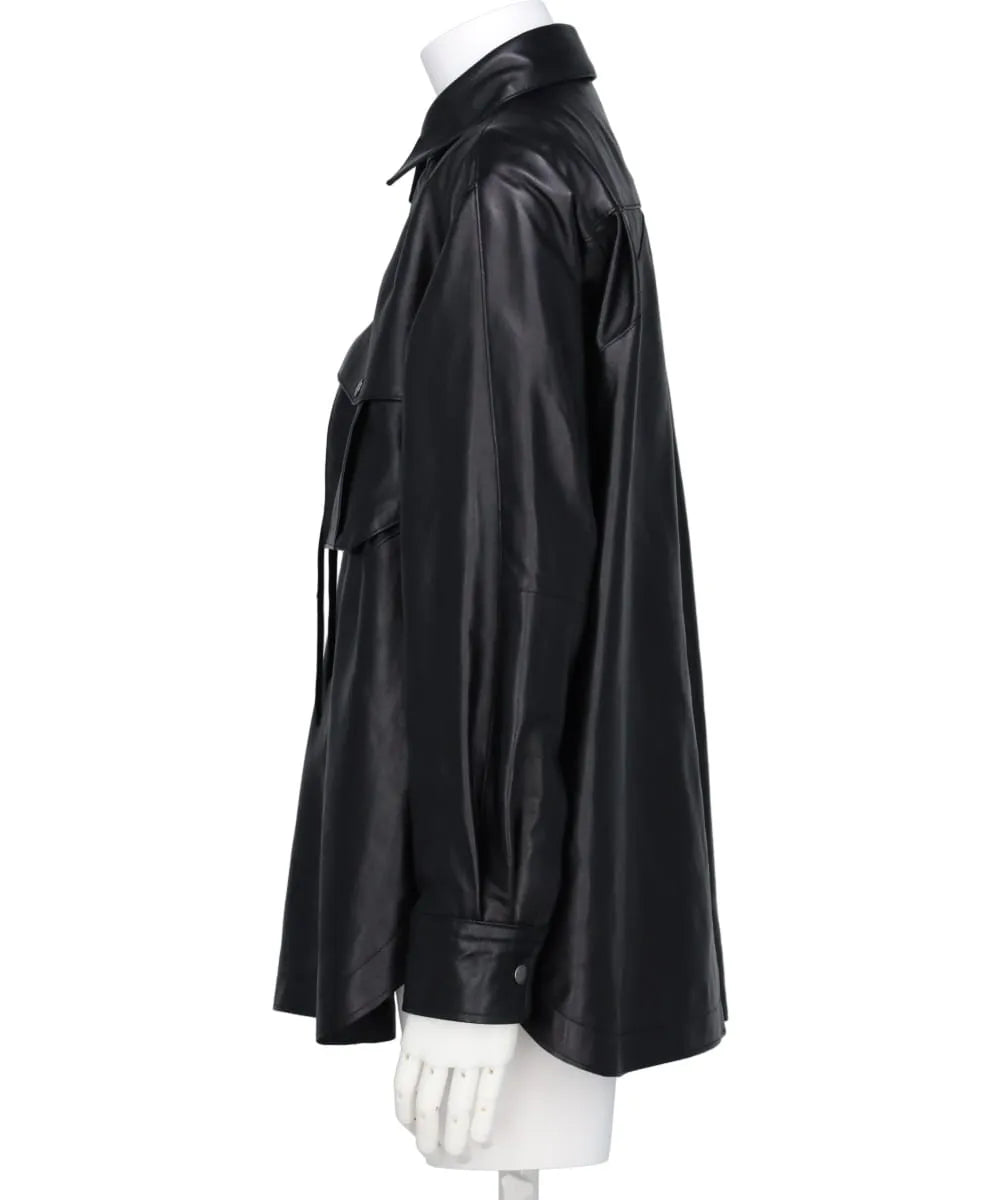 LEATHER OFFICER SHIRT