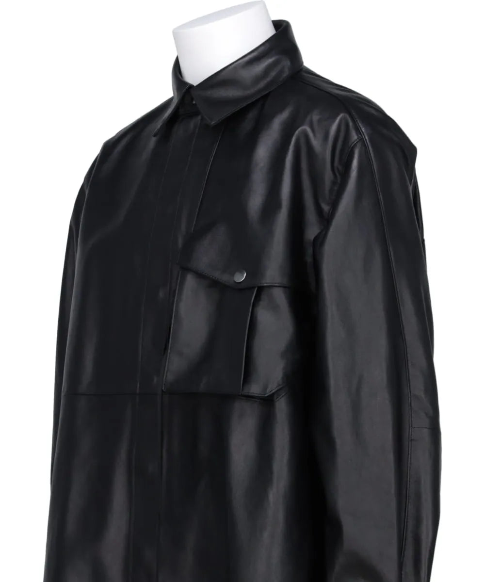 LEATHER OFFICER SHIRT