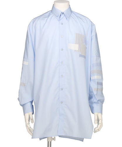 HOMME PATCHWORK LONG SHIRT