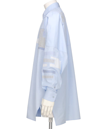 HOMME PATCHWORK LONG SHIRT