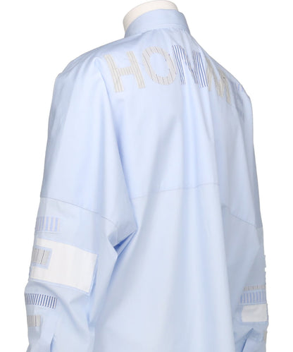 HOMME PATCHWORK LONG SHIRT