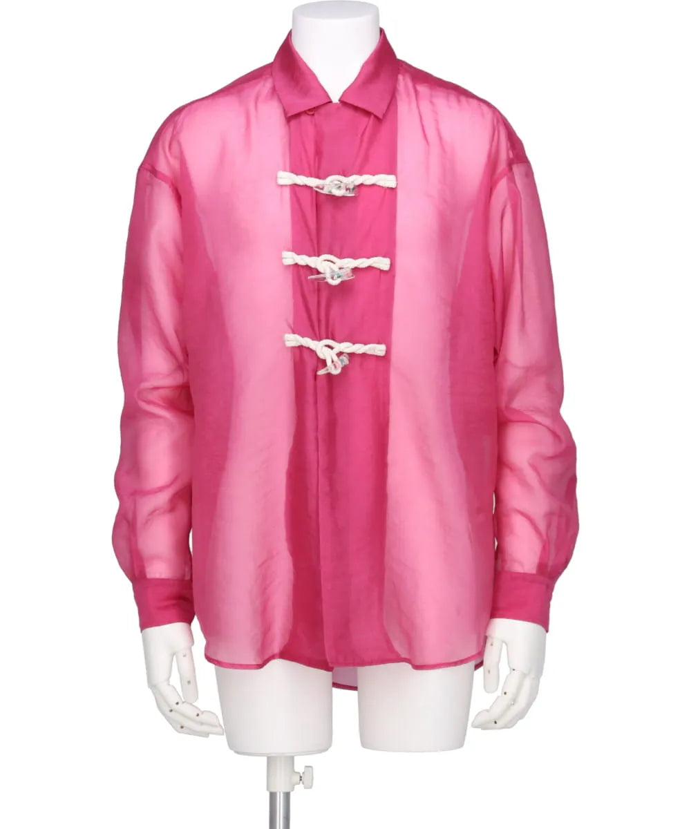 FLOWER TOGGLE ORGANDY SHIRTS
