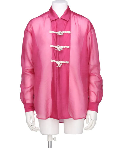FLOWER TOGGLE ORGANDY SHIRTS
