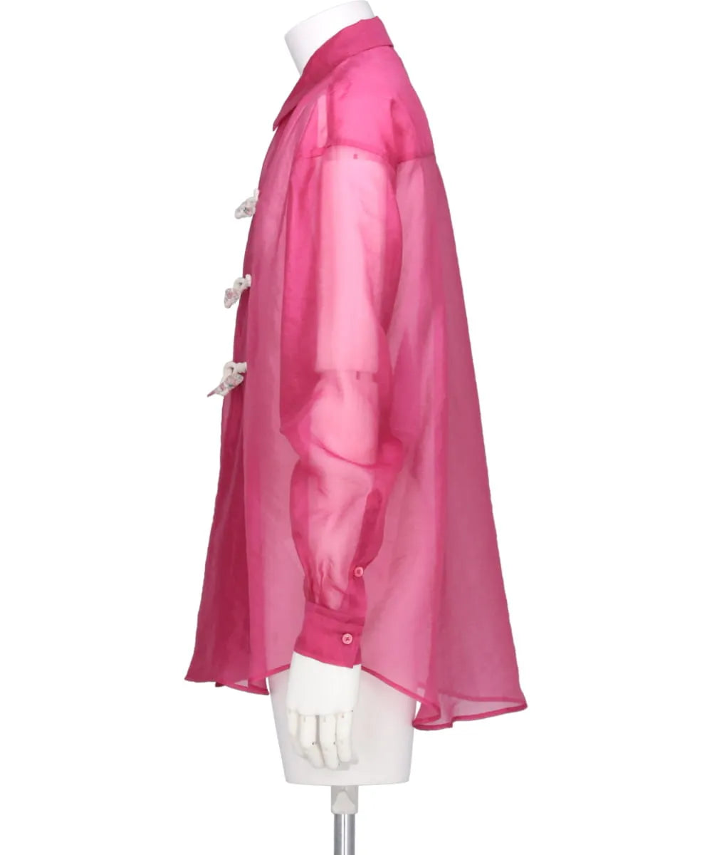 FLOWER TOGGLE ORGANDY SHIRTS