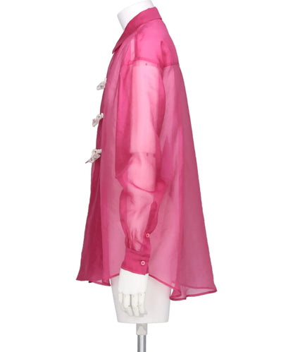 FLOWER TOGGLE ORGANDY SHIRTS