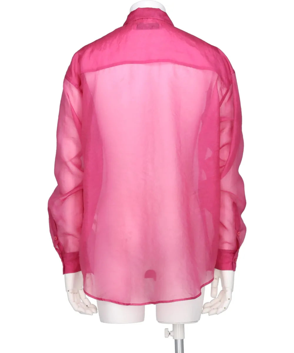 FLOWER TOGGLE ORGANDY SHIRTS