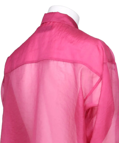 FLOWER TOGGLE ORGANDY SHIRTS