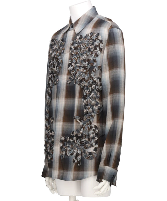 CHECK EMBROIDERY SHIRTS