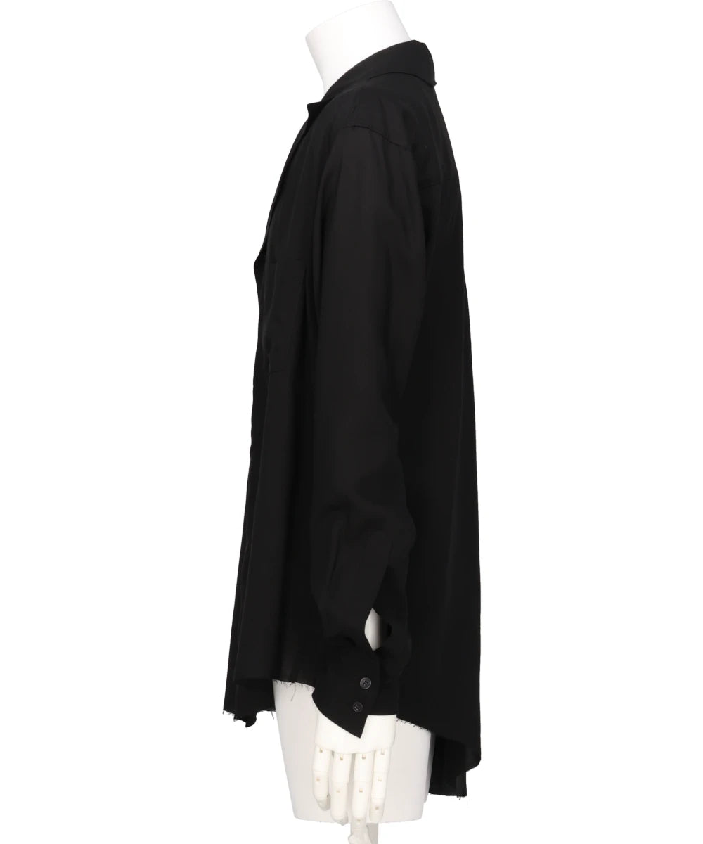 トップス L'Or Asymmetry Collar Shirt 21SS TENSEL ASYMMETRY OPEN COLLAR SHIRT – MIDWEST ONLINE STORE