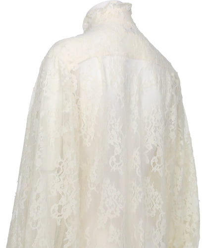 RUFFLE COLLAR LACE SHIRT