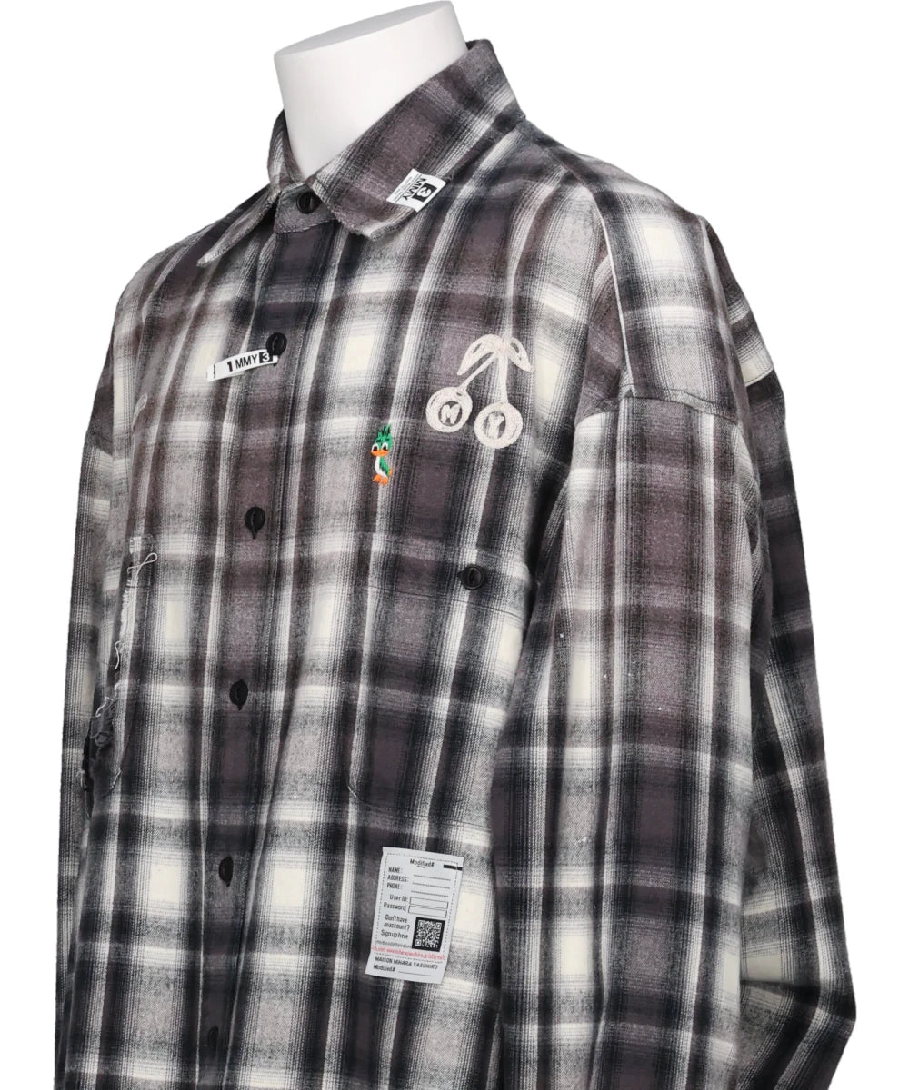 VINTAGE LIKE CHECK L/S SHIRTS