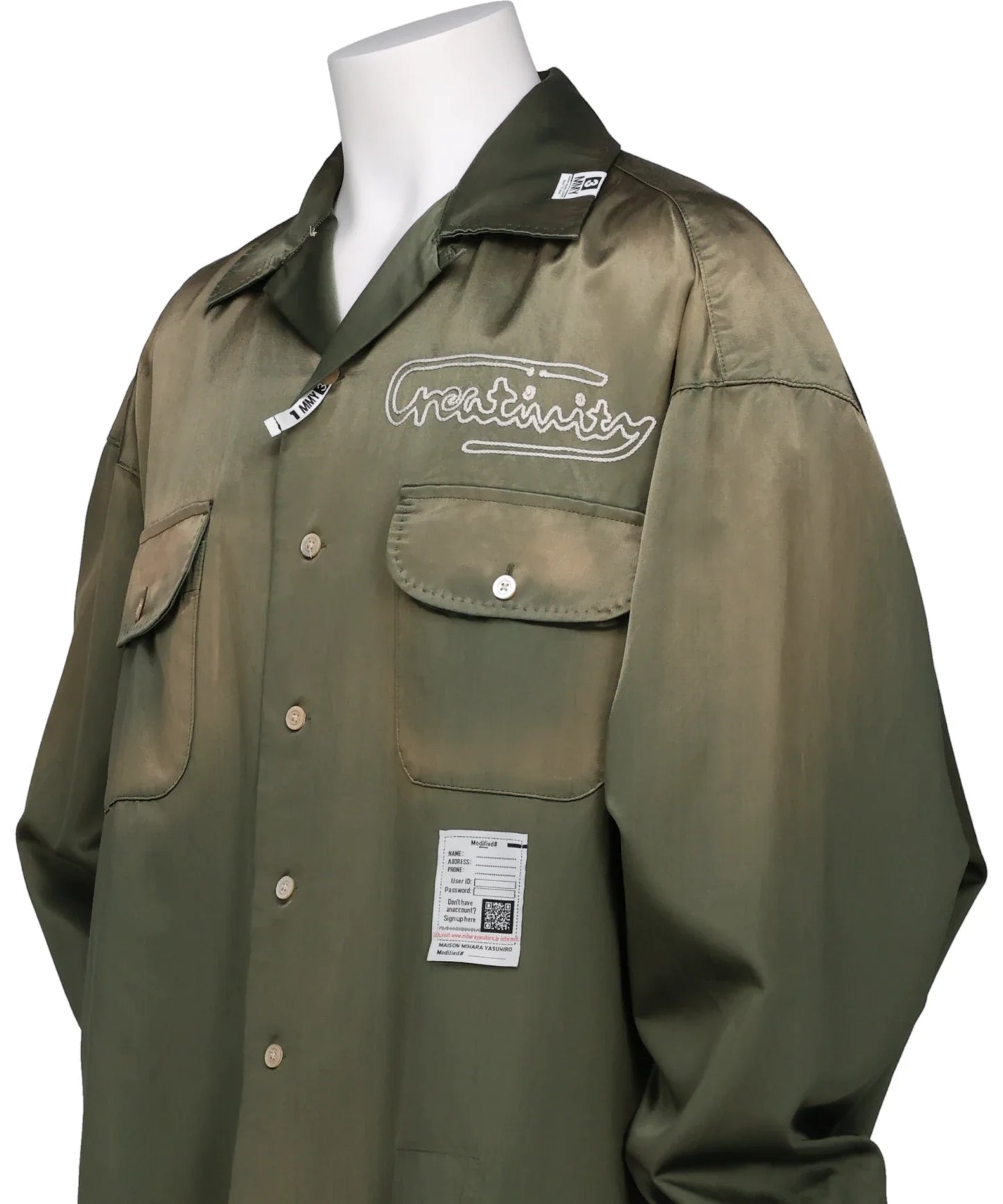 FADED SATIN L/S SHIRTS