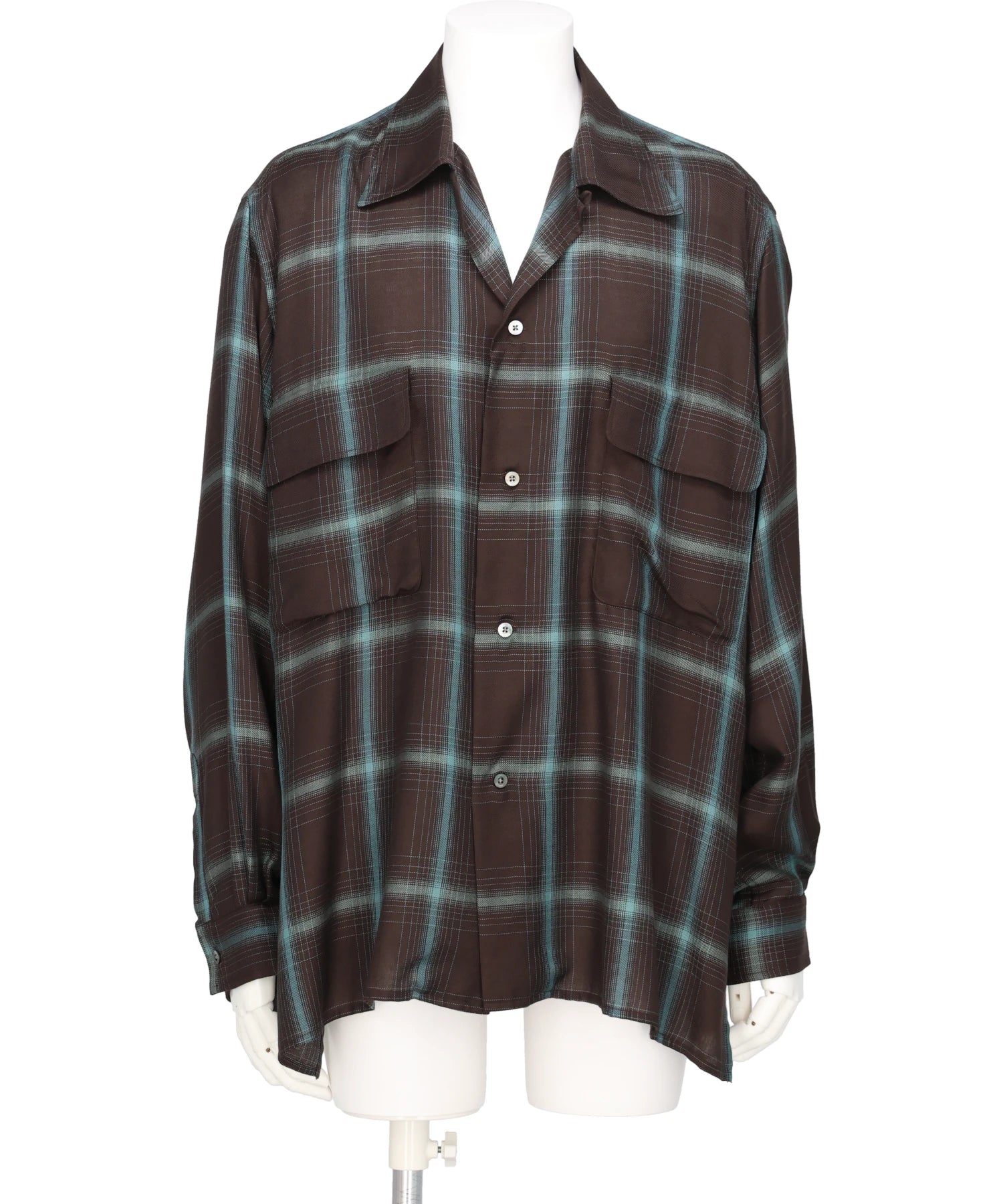 YOKE(ヨーク) OMBRE PLAID WPOCKET SHIRT