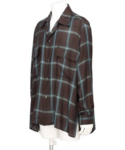 OMBRE PLAID WPOCKET SHIRT
