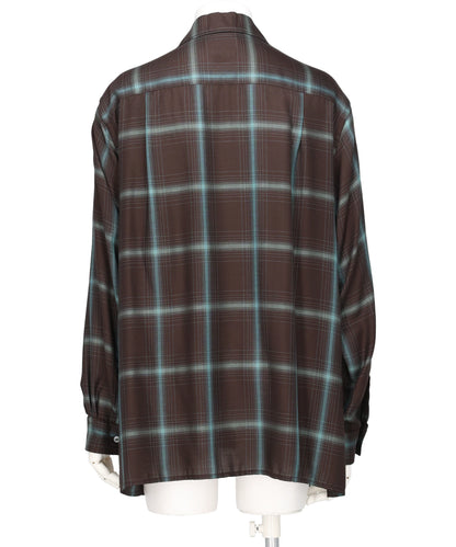 OMBRE PLAID WPOCKET SHIRT