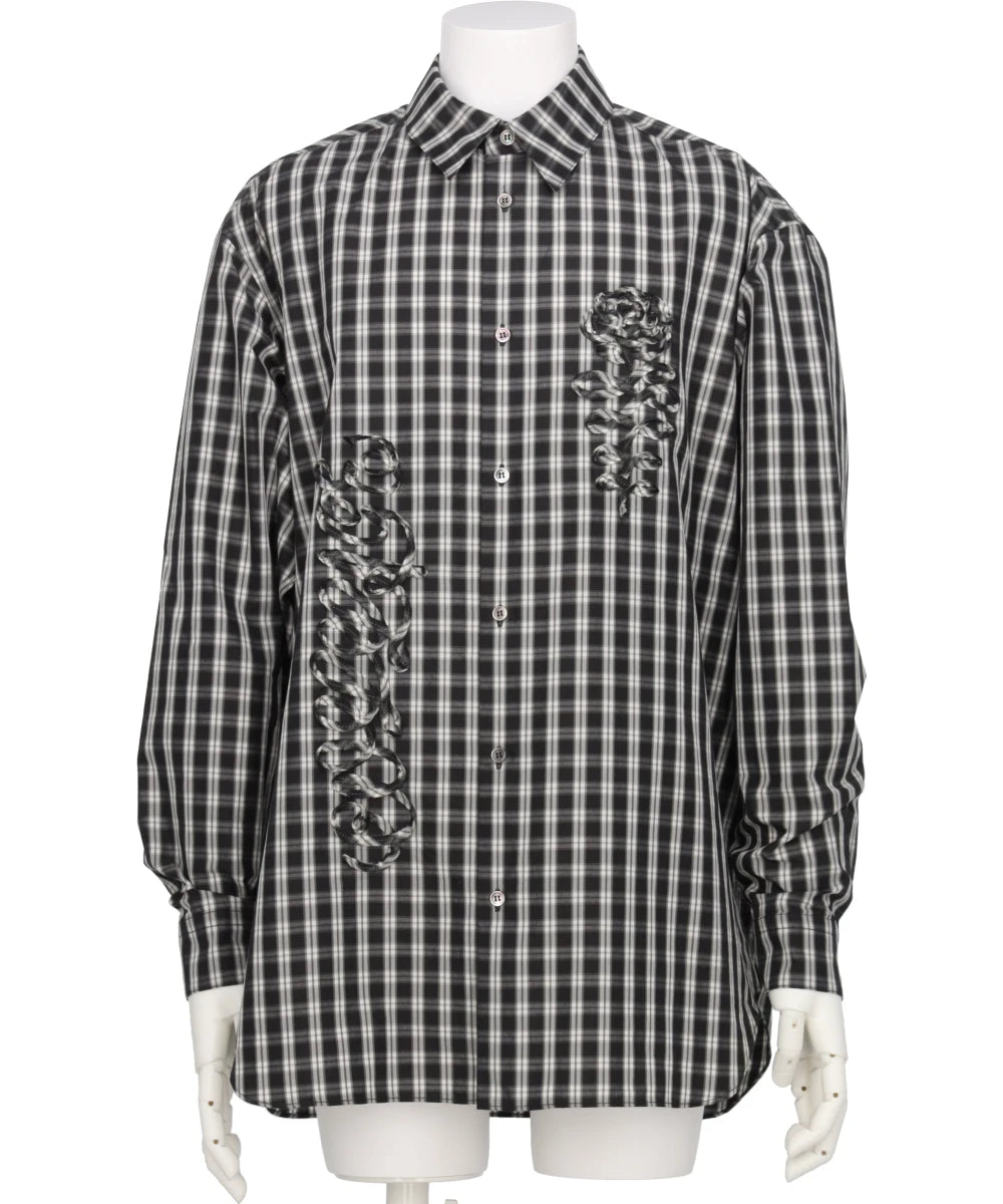 WOVEN CODE EMBROIDERY DRESS SHIRTS