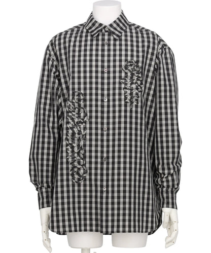 WOVEN CODE EMBROIDERY DRESS SHIRTS