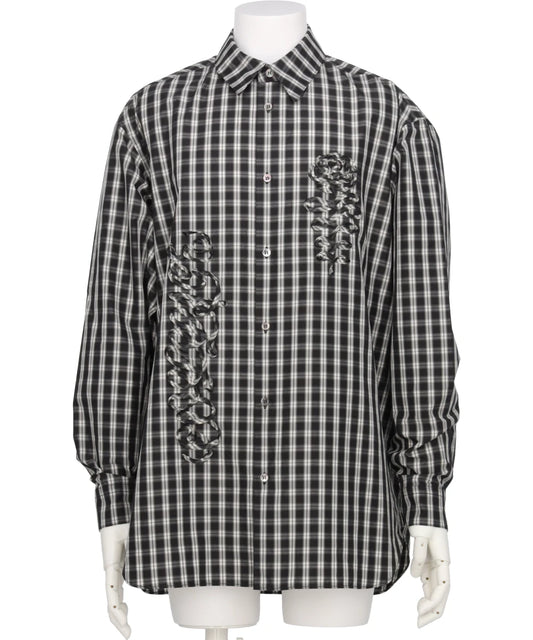 WOVEN CODE EMBROIDERY DRESS SHIRTS