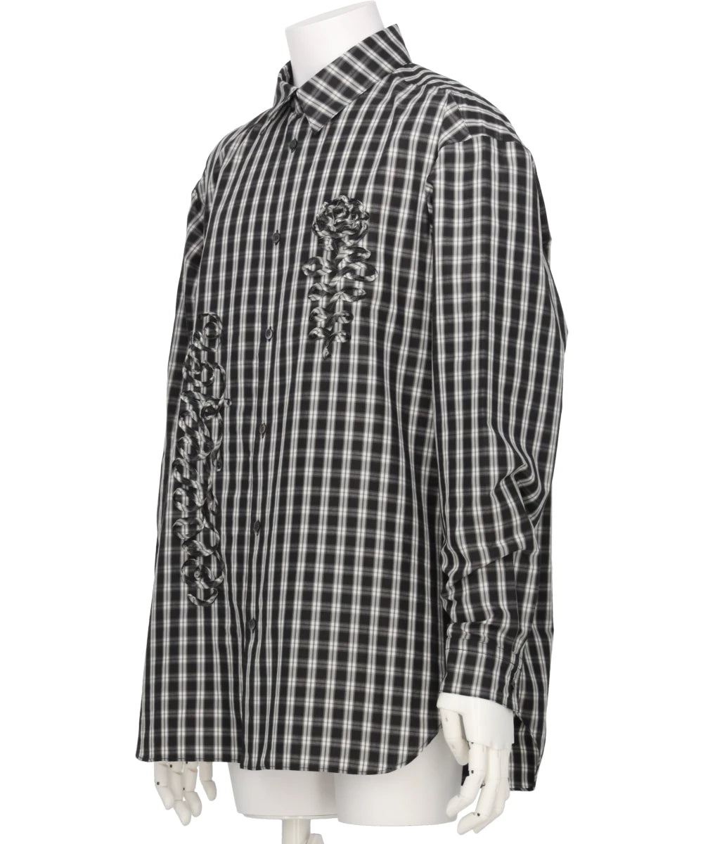 WOVEN CODE EMBROIDERY DRESS SHIRTS