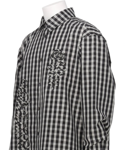 WOVEN CODE EMBROIDERY DRESS SHIRTS