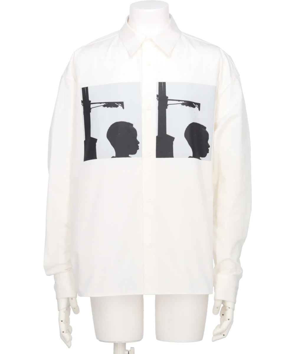 ALMOSTBLACK  YASUHIRO ISHIMOTOWOVEN PRINT DRESS SHIRTS