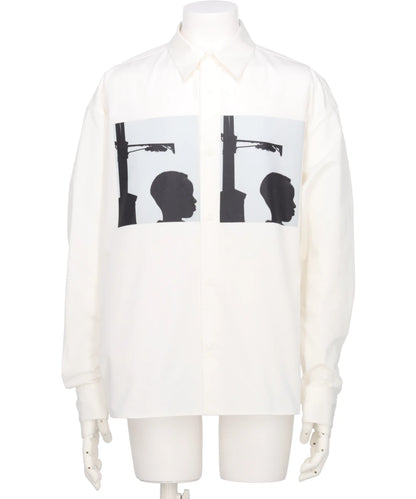 ALMOSTBLACK  YASUHIRO ISHIMOTOWOVEN PRINT DRESS SHIRTS