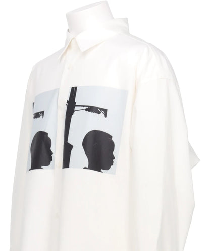 ALMOSTBLACK  YASUHIRO ISHIMOTOWOVEN PRINT DRESS SHIRTS