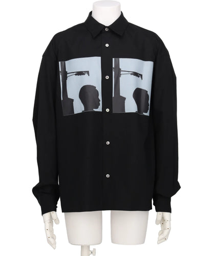 ALMOSTBLACK  YASUHIRO ISHIMOTOWOVEN PRINT DRESS SHIRTS