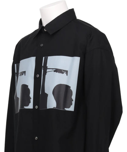 ALMOSTBLACK  YASUHIRO ISHIMOTOWOVEN PRINT DRESS SHIRTS