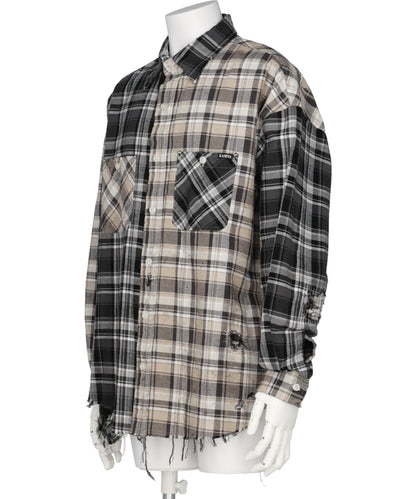 REPAIRED CRAZY CHECKED SHIRT