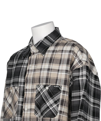 REPAIRED CRAZY CHECKED SHIRT