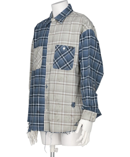 REPAIRED CRAZY CHECKED SHIRT