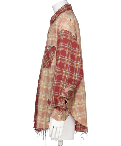 REPAIRED CRAZY CHECKED SHIRT