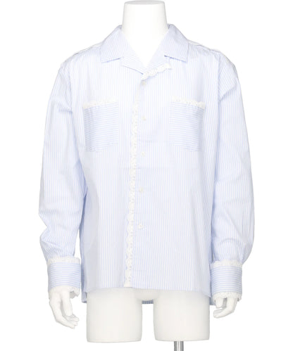 VIVIANO(ヴィヴィアーノ) 2026SS LACE TRIMMED OPEN COLLAR SHIRT *VM-SS26-SH05