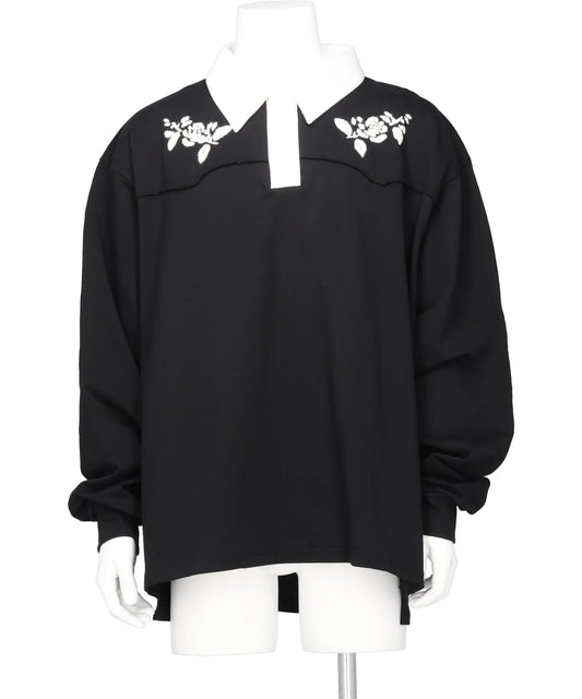 VIVIANO(ヴィヴィアーノ) 2026SS HAND EMBROIDERED RUGBY SHIRT *VM-SS26-T06