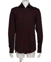 STRIPE SIM-PLE ZIP SHIRT