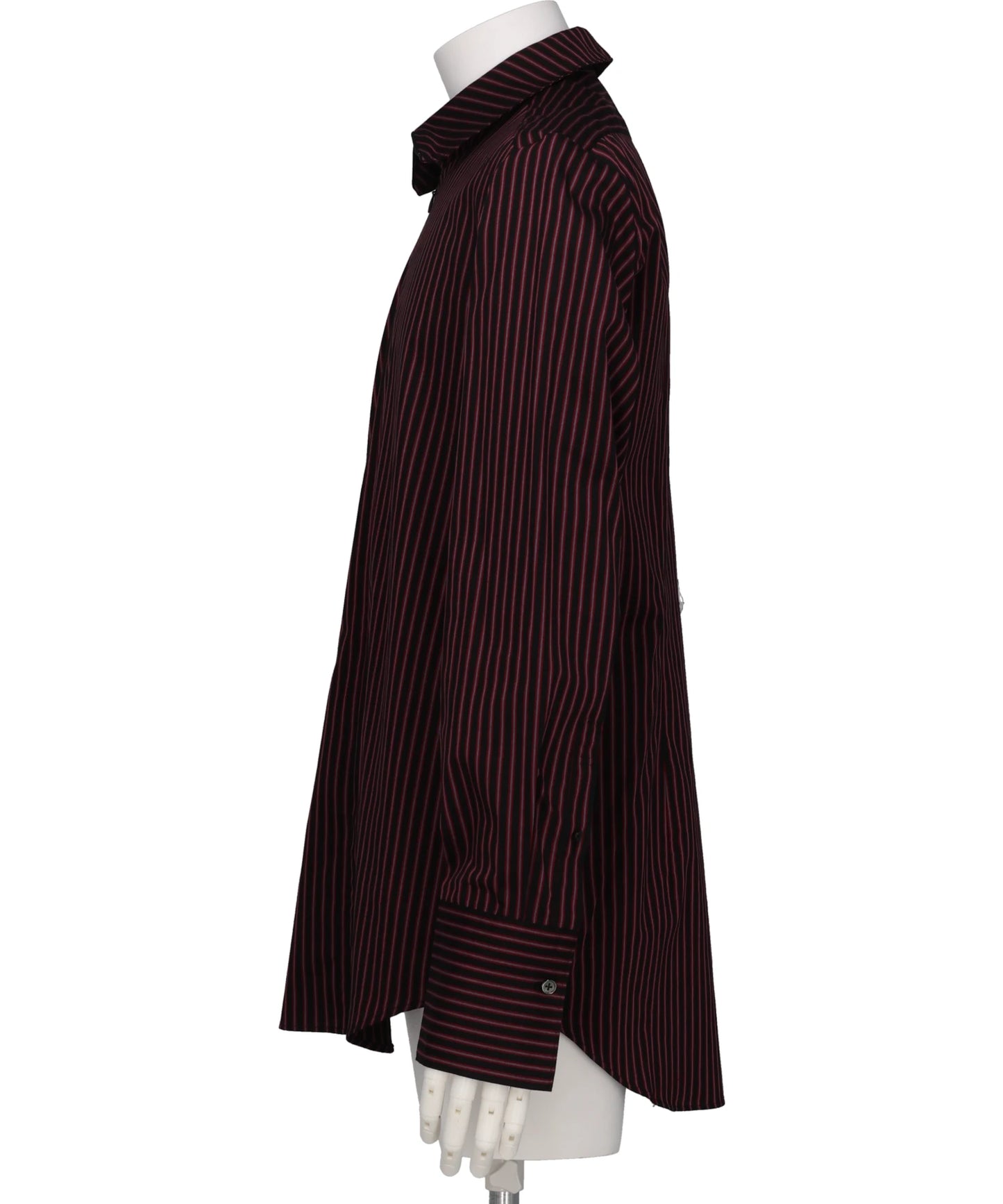 STRIPE SIM-PLE ZIP SHIRT