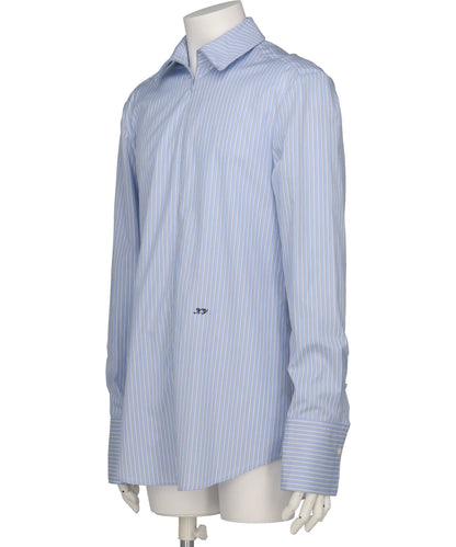 STRIPE SIM-PLE ZIP SHIRT