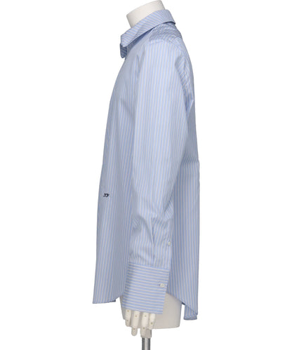 STRIPE SIM-PLE ZIP SHIRT