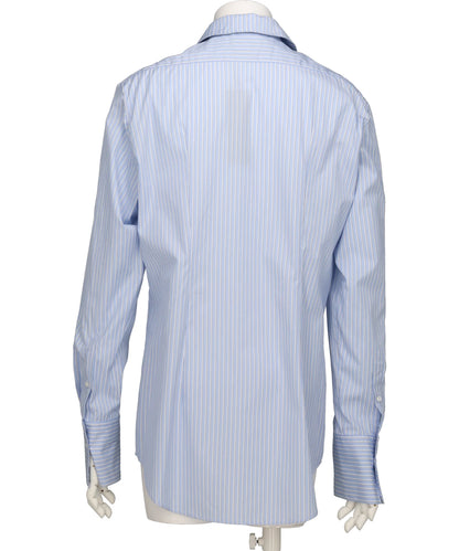 STRIPE SIM-PLE ZIP SHIRT