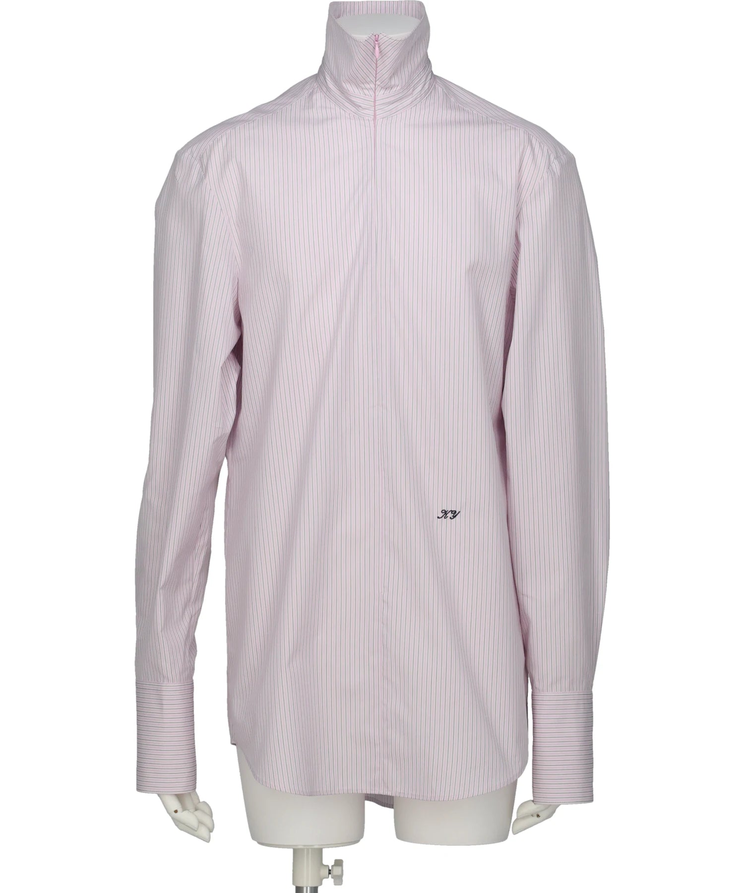 KEISUKEYOSHIDA（ケイスケヨシダ）STRIPE SIM-PLE ZIP SHIRT