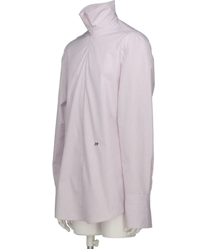 STRIPE SIM-PLE ZIP SHIRT