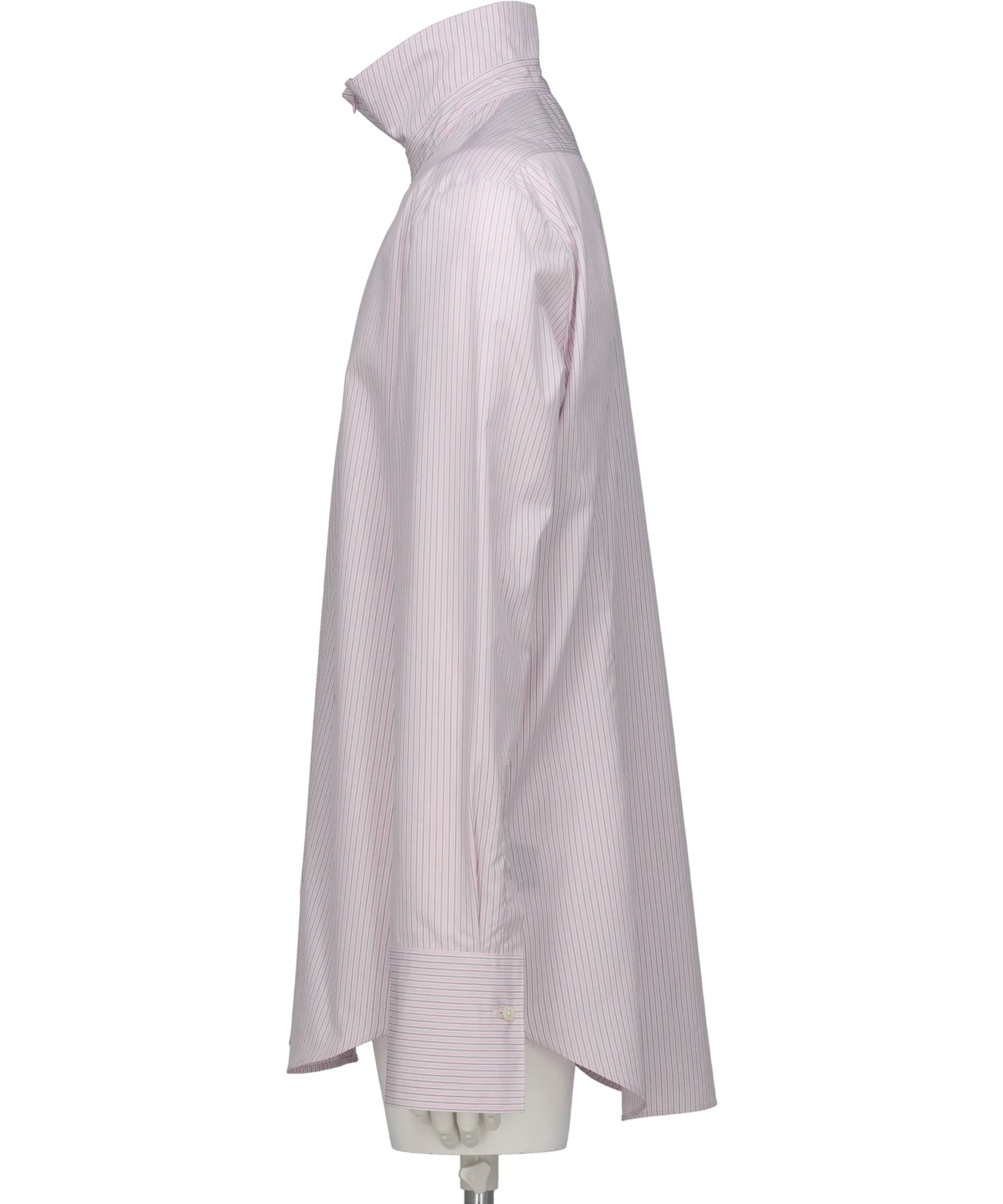 STRIPE SIM-PLE ZIP SHIRT