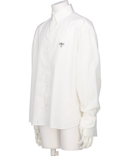 BEADED BUMBLE BEE DRESS SHIRT