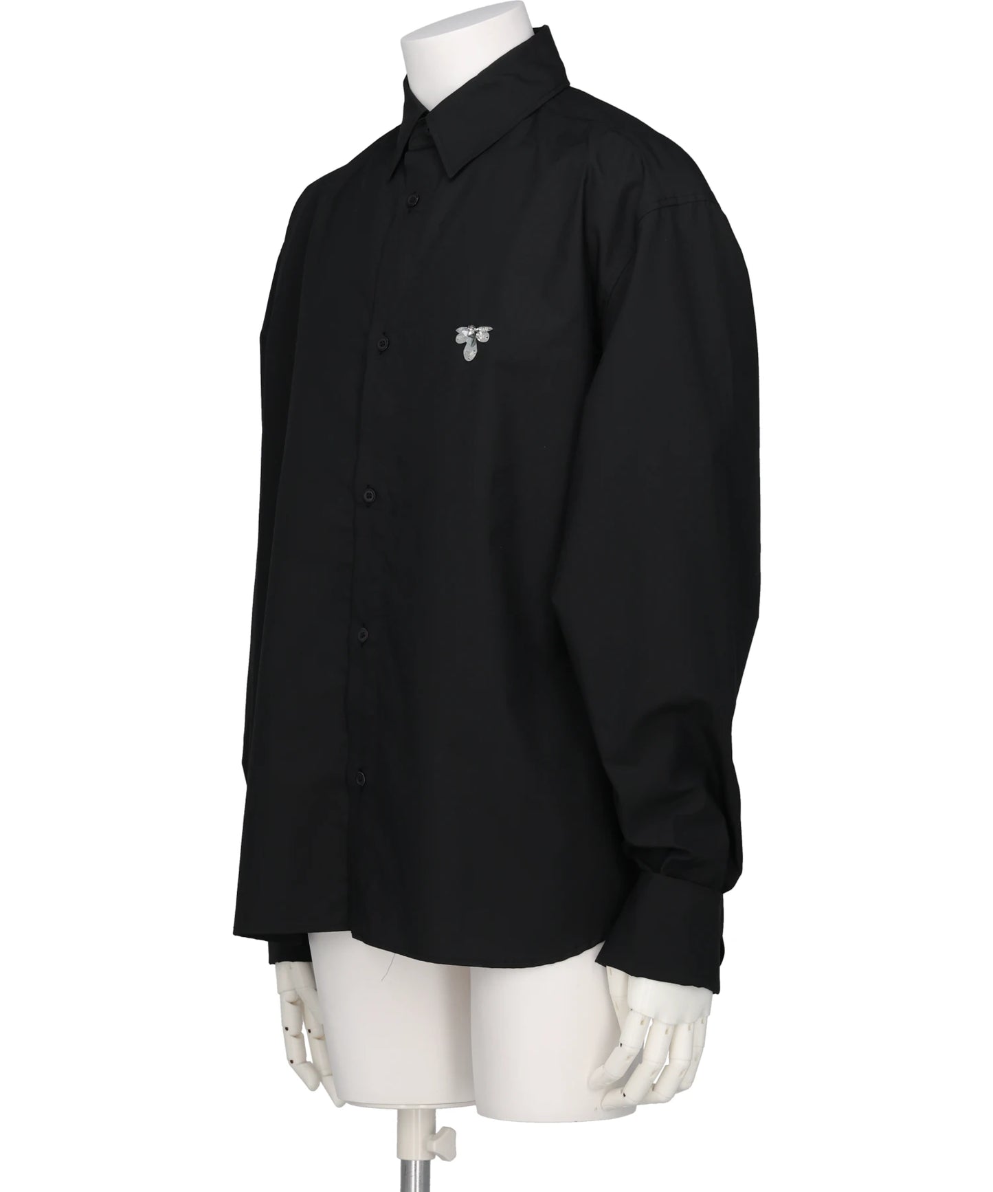 BEADED BUMBLE BEE DRESS SHIRT