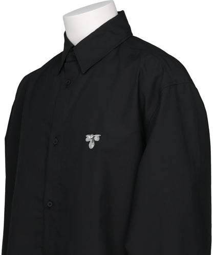 BEADED BUMBLE BEE DRESS SHIRT