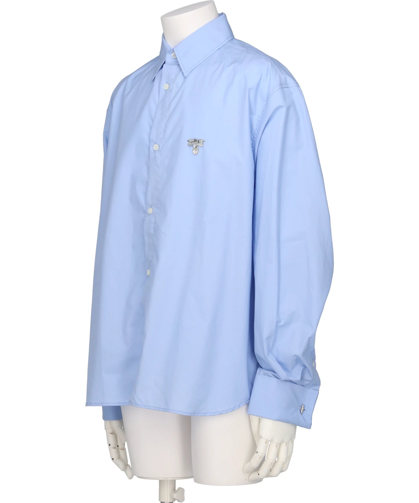 BEADED BUMBLE BEE DRESS SHIRT