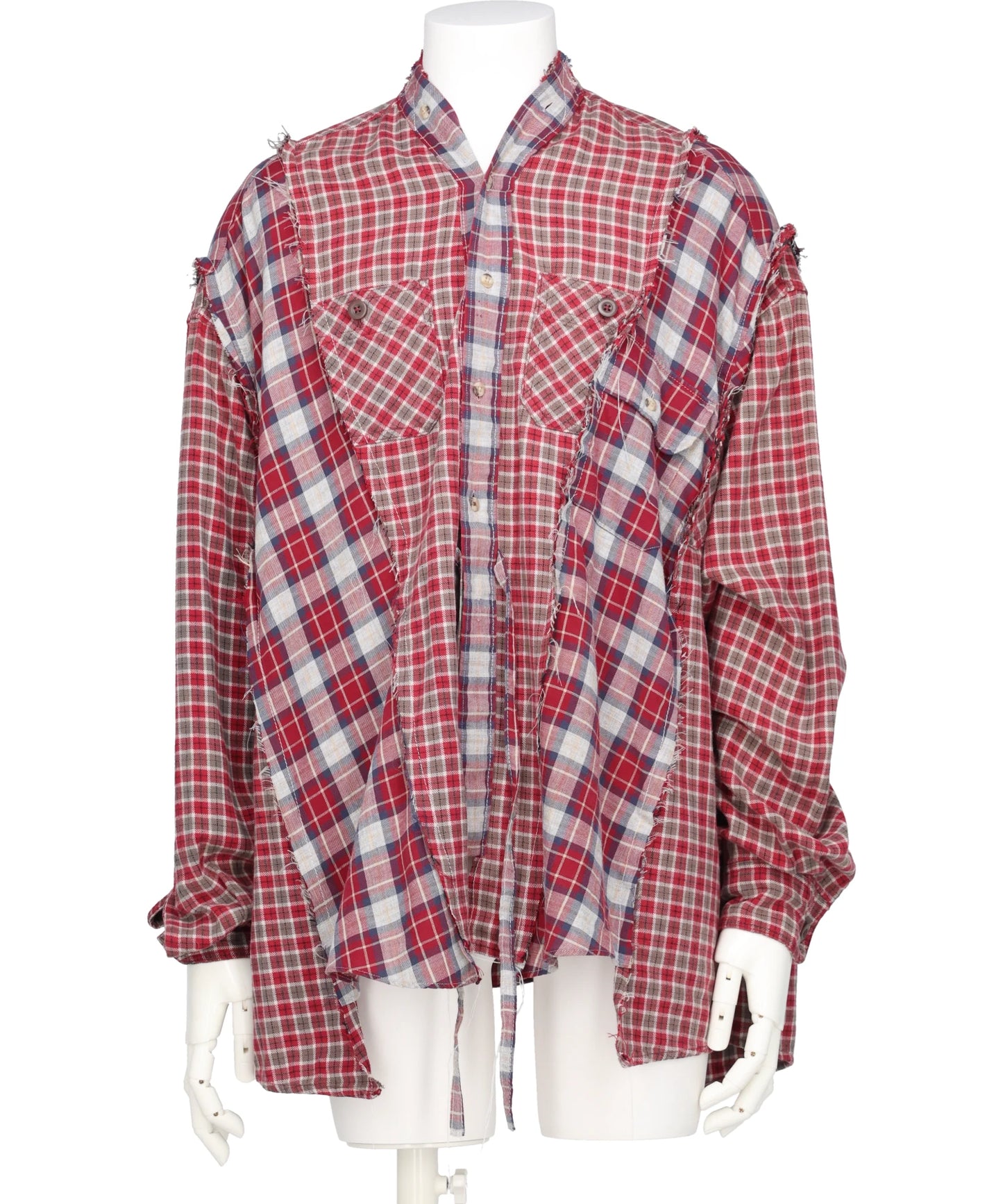DISCOVERED(ディスカバード) NEWSED / DOCKING WIDE CHECK CHINA SHIRT